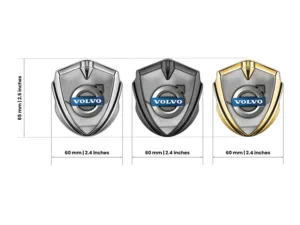 Volvo Metall Kuppel Emblem Pro Stil Aus Edelstahl Basis